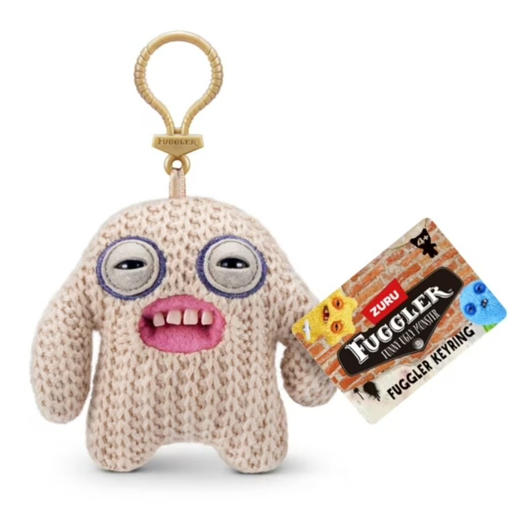Fuggler Key Rings Series 5 Collectible 5" Monster Plush Keychain, Shameless Goof